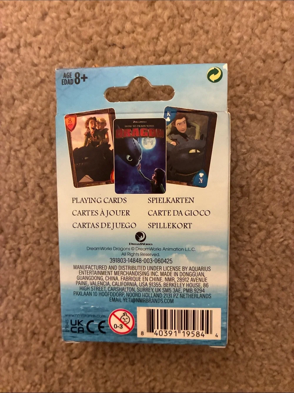 DreamWorks How to Train Your Dragon Playing Cards